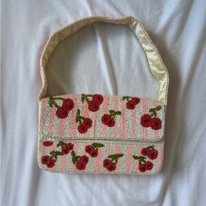 TJ maxx cherry bomb embroidered beaded bag